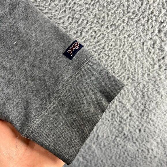 Vintage Western Michigan Sweatshirt Men's Extra Large Gray Spellout Mock 1/4 zip - Picture 12 of 15